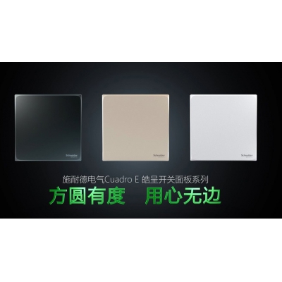 方圓有度 用心無(wú)邊 施耐德電氣發(fā)布全新皓呈開關(guān)面板系列
